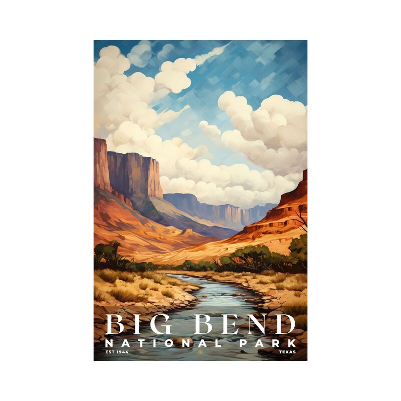 Big Bend National Park Poster, Travel Art, Office Poster, Home Decor | S6